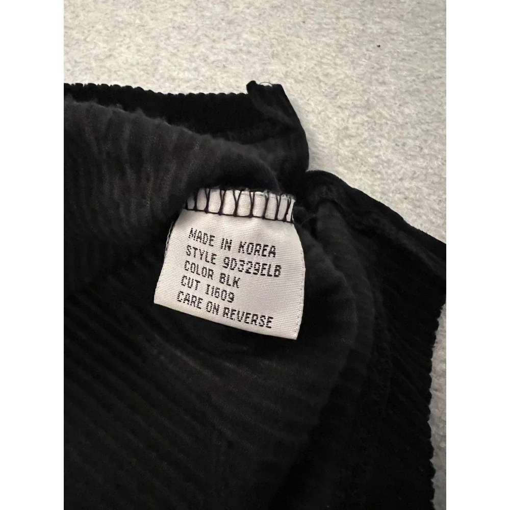 Guess Sweatshirt Men's XXL‎ Black Corduroy 1/4 Zip Pullover 90s Grunge Vintage